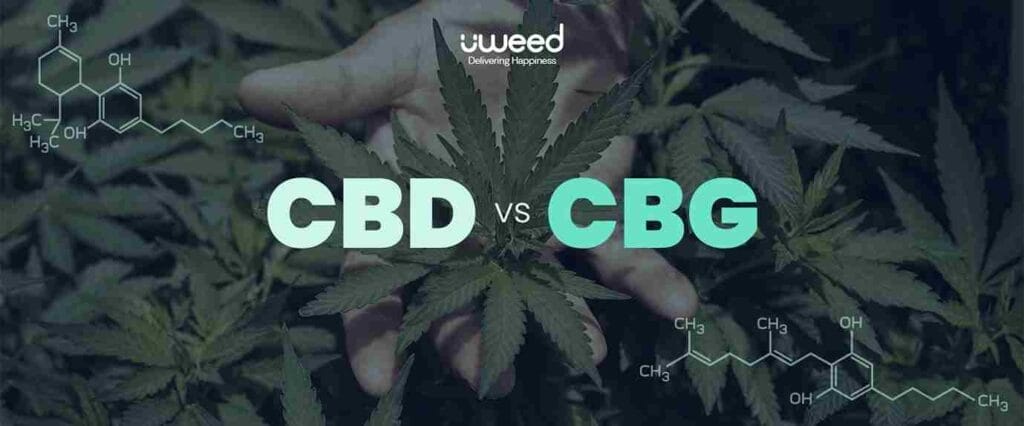 Molécules de CBD et CBG